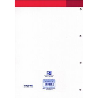 OXFORD Arbeits-Block A4 50Bl Lin3 90g