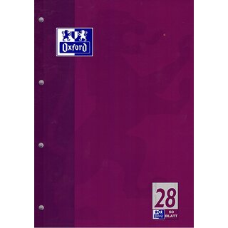 OXFORD Arbeits-Block A4 50Bl Lin28 90g